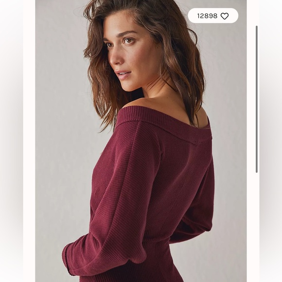 Free People Intimately Loving This Feeling Bodysuit in Fig Size XS - Picture 2 of 4